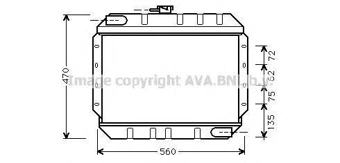 Радиатор, охлаждение двигателя AVA QUALITY COOLING FD2065