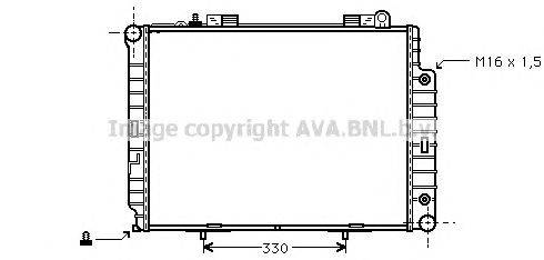 Радиатор, охлаждение двигателя AVA QUALITY COOLING MS2209