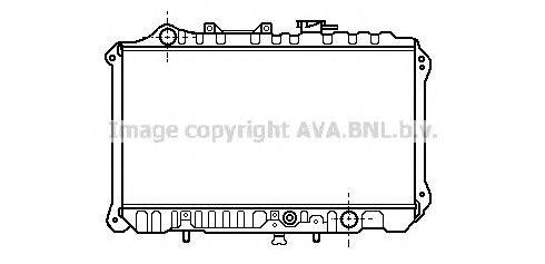 Радиатор, охлаждение двигателя AVA QUALITY COOLING MZ2019