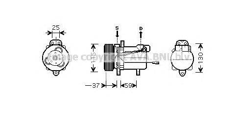 Компрессор, кондиционер AVA QUALITY COOLING SZAK092