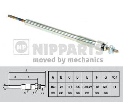 Свеча накаливания NIPPARTS N5712025