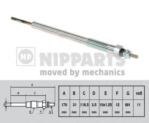 Свеча накаливания NIPPARTS N5715016