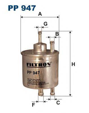 Топливный фильтр FILTRON PP947