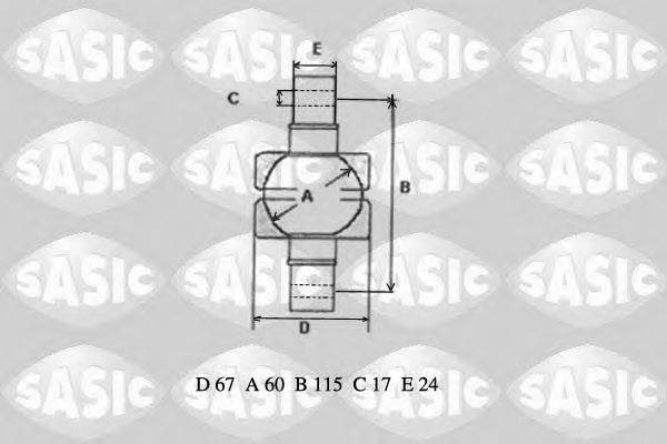 ремонтный комплект, рычаг подвески SASIC T774003