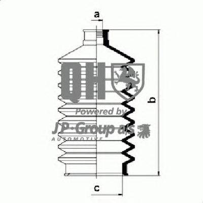 Комплект пылника, рулевое управление JP GROUP QG1139