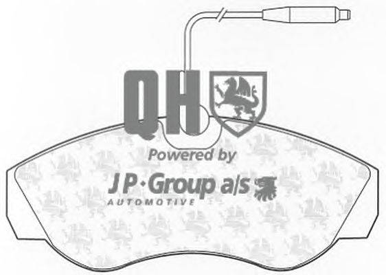 Комплект тормозных колодок, дисковый тормоз JP GROUP BP811