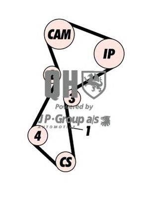 Комплект ремня ГРМ JP GROUP QBK274