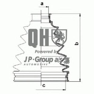 Комплект пылника, приводной вал JP GROUP QJB1094