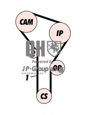 Комплект ремня ГРМ JP GROUP QBK100