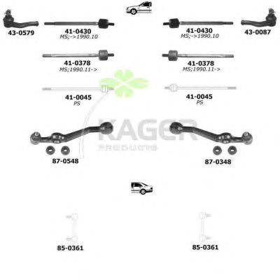 Подвеска колеса KAGER 800502