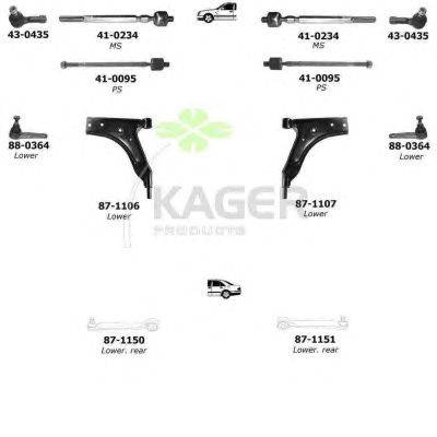 Подвеска колеса KAGER 800587