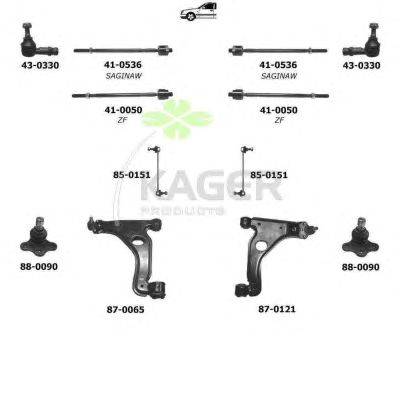 Подвеска колеса KAGER 800738