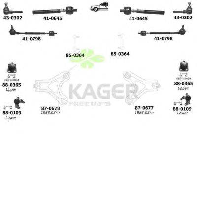 Подвеска колеса KAGER 800835