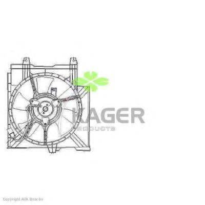 Вентилятор, охлаждение двигателя KAGER 322072