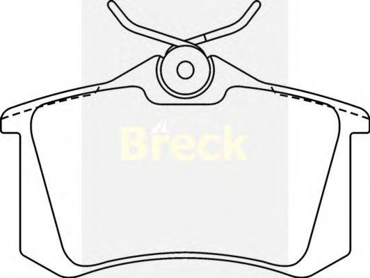 Комплект тормозных колодок, дисковый тормоз BRECK 20960 00