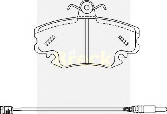 Комплект тормозных колодок, дисковый тормоз RENAULT 7711130071