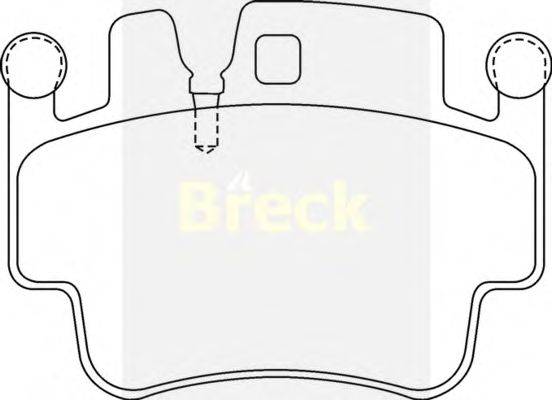 Комплект тормозных колодок, дисковый тормоз BRECK 23329