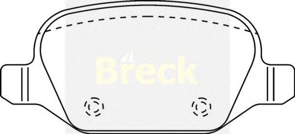Комплект тормозных колодок, дисковый тормоз BRECK 23601 00