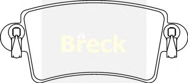 Комплект тормозных колодок, дисковый тормоз BRECK 236690070310
