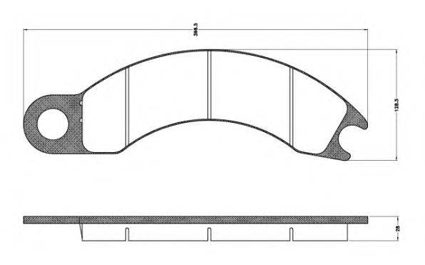 Комплект тормозных колодок, дисковый тормоз KAWE JCA1011