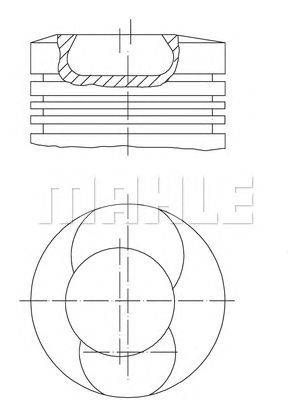 Поршень MAHLE ORIGINAL 1018101