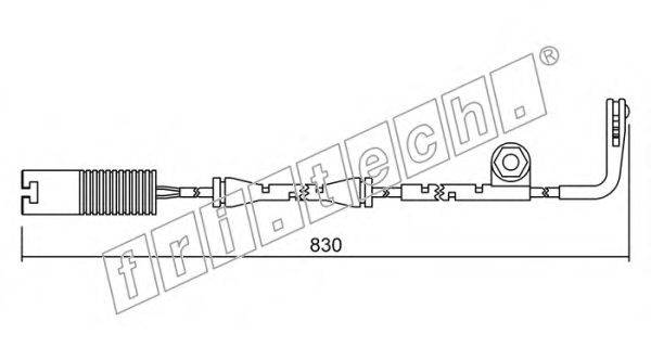 Сигнализатор, износ тормозных колодок fri.tech. SU.104