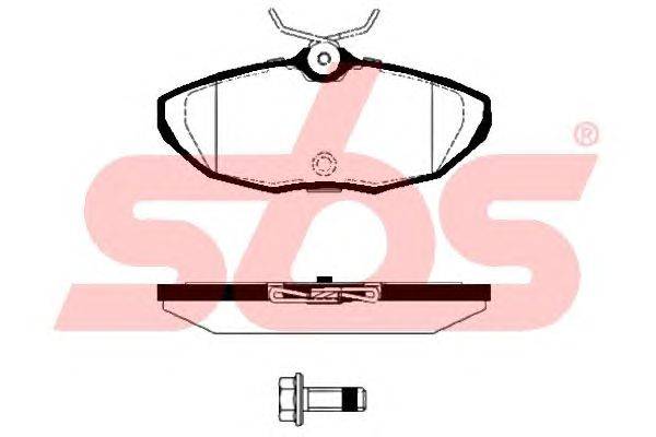 Комплект тормозных колодок, дисковый тормоз sbs 1501224027
