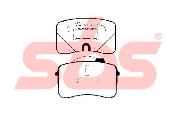 Комплект тормозных колодок, дисковый тормоз sbs 1501224730