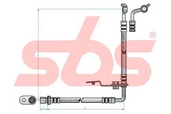 Тормозной шланг sbs 1330853275
