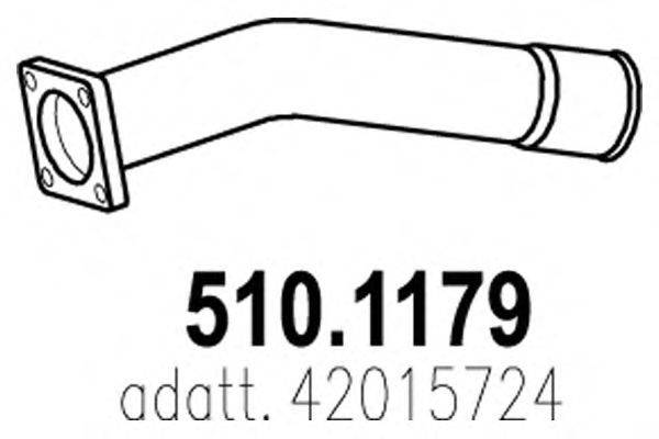 Труба выхлопного газа ASSO 510.1179
