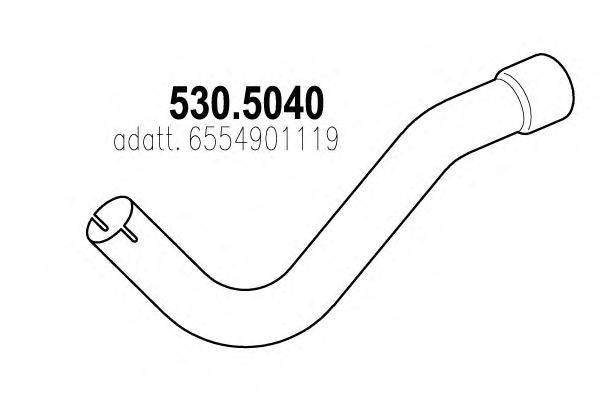 Труба выхлопного газа ASSO 530.5040