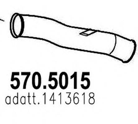 Труба выхлопного газа ASSO 570.5015