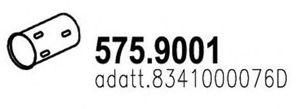 Труба выхлопного газа ASSO 575.9001