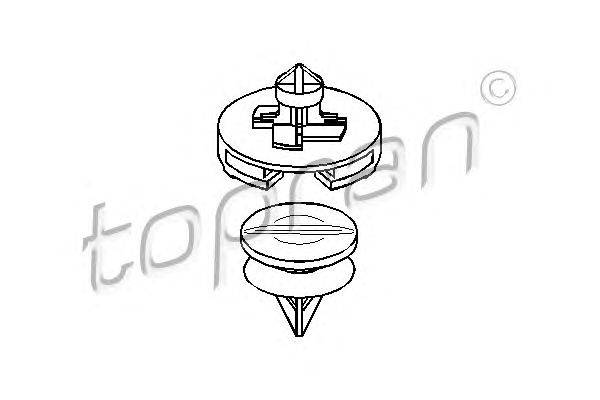 Пружинный зажим TOPRAN 111505