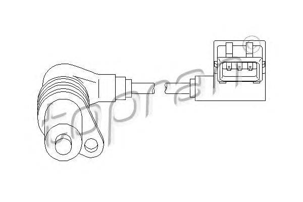 Датчик частоты вращения, управление двигателем TOPRAN 501 534