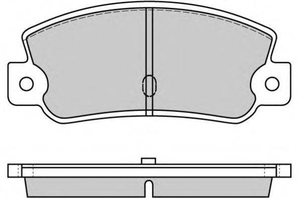 Комплект тормозных колодок, дисковый тормоз E.T.F. 12-0212