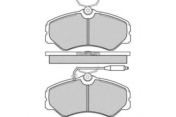 Комплект тормозных колодок, дисковый тормоз AP LP567