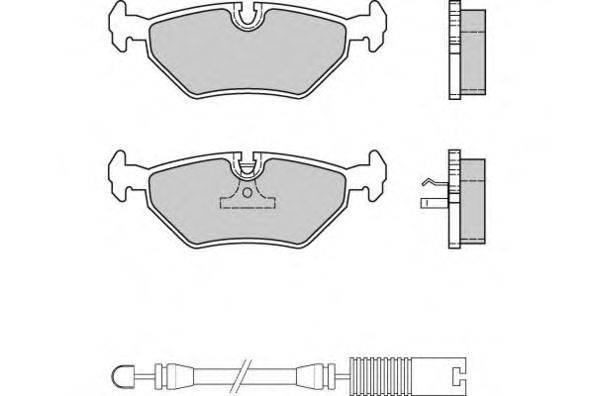 Комплект тормозных колодок, дисковый тормоз E.T.F. 12-0415