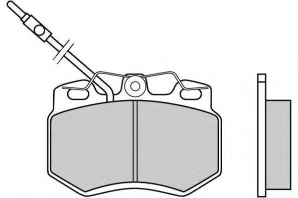 Комплект тормозных колодок, дисковый тормоз E.T.F. 21023