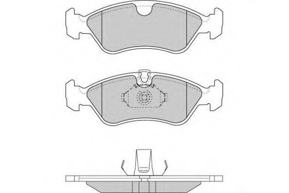 Комплект тормозных колодок, дисковый тормоз E.T.F. 120704