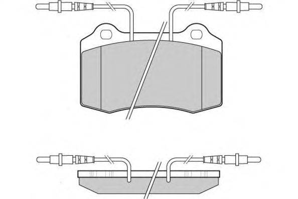 Комплект тормозных колодок, дисковый тормоз E.T.F. 12-0985