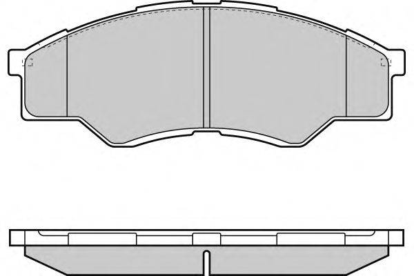 Комплект тормозных колодок, дисковый тормоз E.T.F. 12-1375