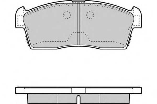 Комплект тормозных колодок, дисковый тормоз E.T.F. 12-1380