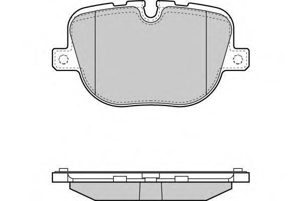 Комплект тормозных колодок, дисковый тормоз E.T.F. 25085