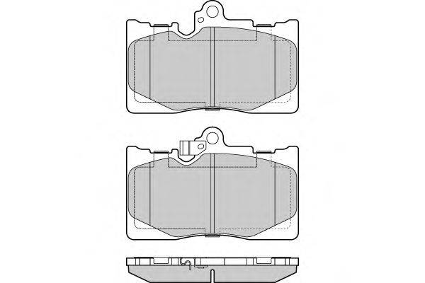 Комплект тормозных колодок, дисковый тормоз E.T.F. 12-1418