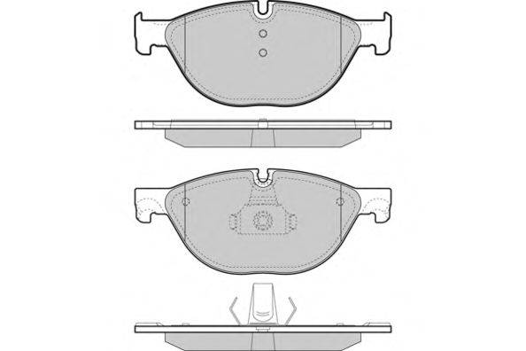 Комплект тормозных колодок, дисковый тормоз E.T.F. 121451