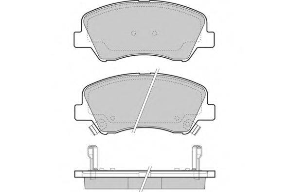 Комплект тормозных колодок, дисковый тормоз E.T.F. 25348
