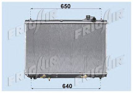 Радиатор, охлаждение двигателя FRIGAIR 0115.3084
