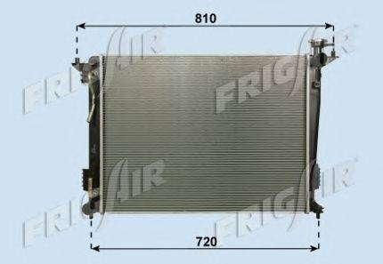 Радиатор, охлаждение двигателя FRIGAIR 0133.3043