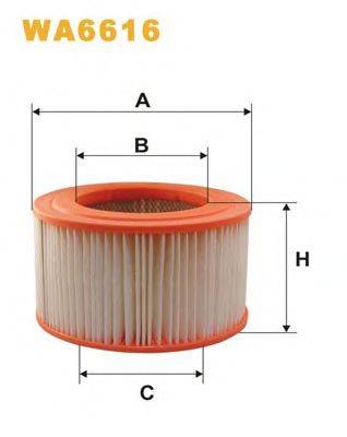 Воздушный фильтр WIX FILTERS WA6616